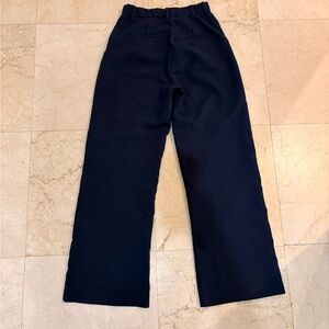 Navy A&F Sloane Tailored Wide Leg Pant